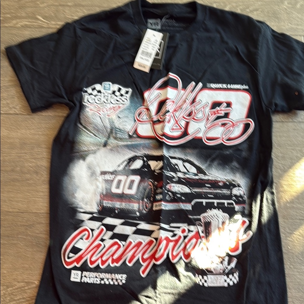 Black Racing Champion Kids T-Shirt